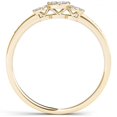 thumbnail image 3 of 1/5 Carat T.W. Diamond Three-Stone Cluster 10kt Yellow Gold Engagement Ring, 3 of 5