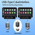 thumbnail image 5 of PL6 2 In 1 USB/Type-C Wireless CarPlay Adapter for Wired CarPlay Android Auto Conversion Box, 5 of 5