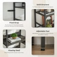 thumbnail image 5 of Triple Wide 5-Shelf Industrial Bookcase,Vintage Wood Style Large Open Bookshelves for Home Office,Dark Grey, 5 of 7