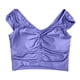 thumbnail image 4 of Sujetador deportivo largo acolchado para mujer - Top de entrenamiento de yoga con aberturas, camiseta sin mangas con tirantes para gimnasio, 4 of 5