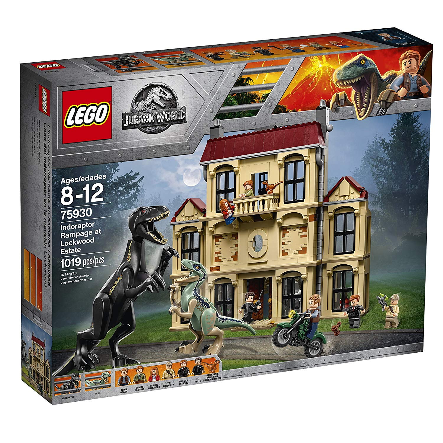 jurassic world fallen kingdom lego sets walmart
