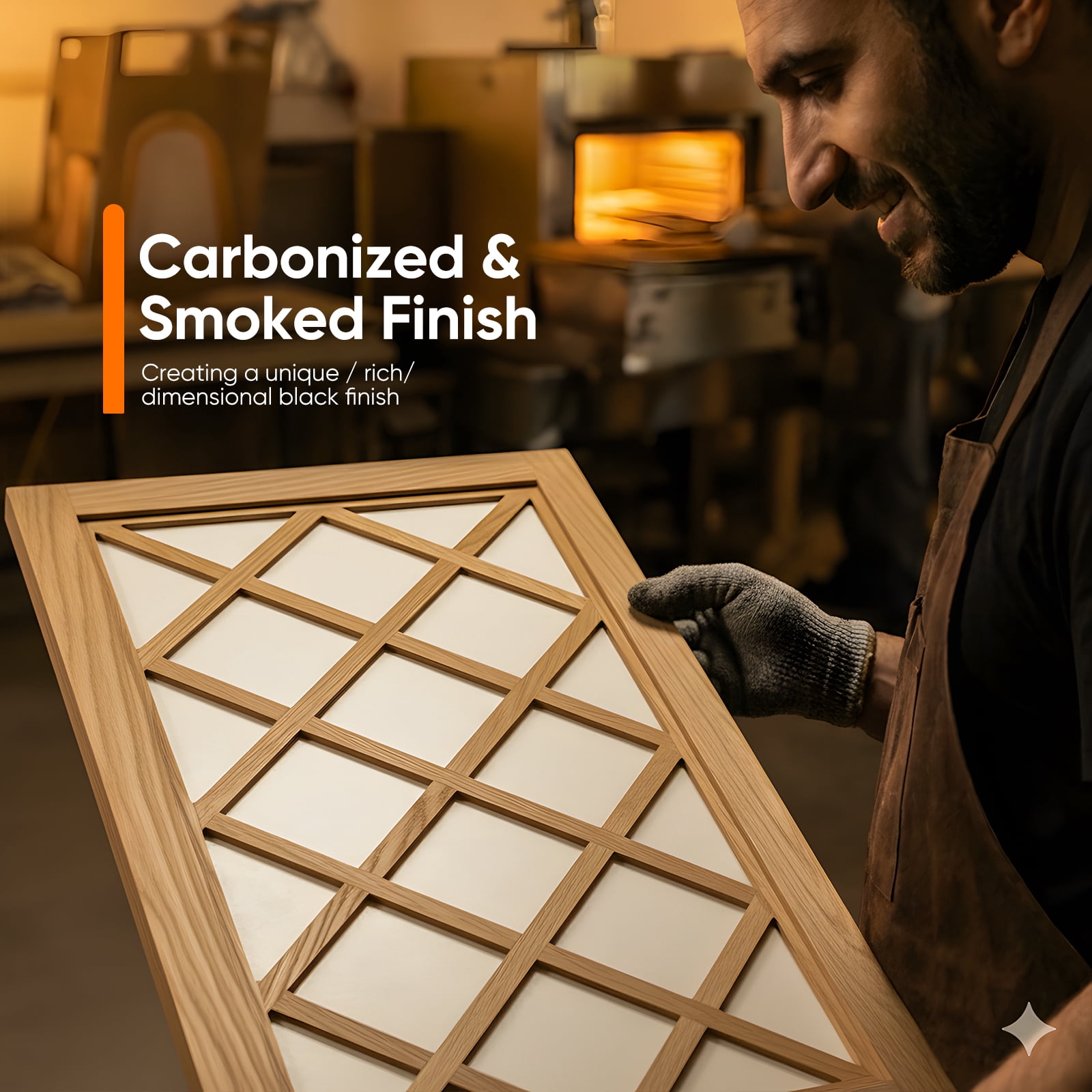 Jostyle 4/6 Panel Room Divider Privacy Screen - Foldable Partition Wood Frame