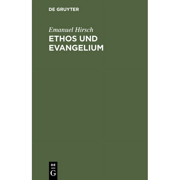 Ethos und Evangelium (Hardcover)