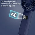 thumbnail image 4 of MERILER Digital Display Folding Fan USB 5-speed Rechargeable Small Fan Portable Handheld Fan (1x Portable Fan), 4 of 7