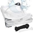 thumbnail image 1 of Bgsha Transparent Tarpaulin With Eyelets Waterproof Tarpaulin With Rope and Cable Ties, 1 of 9
