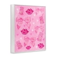 thumbnail image 3 of Stupell Industries Lips Bows & Bears on Pink White Framed Giclee Art, design by Ziwei Li, 14 x 11, 3 of 8
