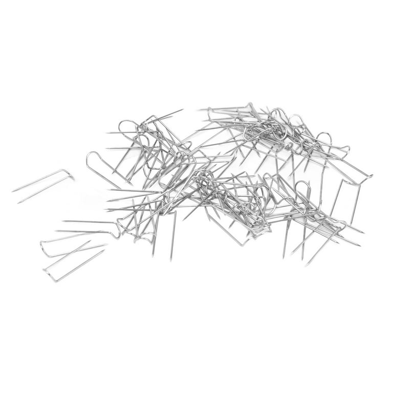 Keenso 200Pcs Fork Pins U Shaped Stainless Steel Sturdy Durable Wide  Application Sewing U Pins, Double Blocking Pins
