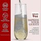 thumbnail image 4 of 24 Clear Plastic Toasting Glasses - Stemless Shatterproof Champagne Flutes for Events, 4 of 5