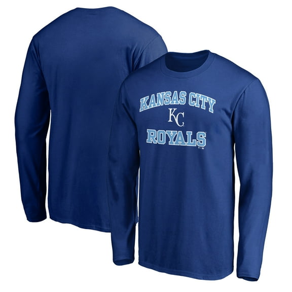 Men's Royal Kansas City Royals Team Heart & Soul Long Sleeve T-Shirt