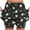 Black#women skirts mini, variant on Women's Plus Size Skorts with Pockets Boho Floral Print Skorts High Waist Tummy Control Skirts Tennis Running Casual Skorts Blue,XXXL