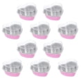 thumbnail image 2 of 10 moldes para pasteles de aluminio con forma de corazón y tapas, prácticos para hornear pasteles y magdalenas., 2 of 7