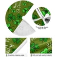 thumbnail image 2 of FMSHPON Clover Leaves Xmas Christmas Tree Skirt Stand Mat for Holiday Party Decoration Indoor Outdoor 48 inches, 2 of 6