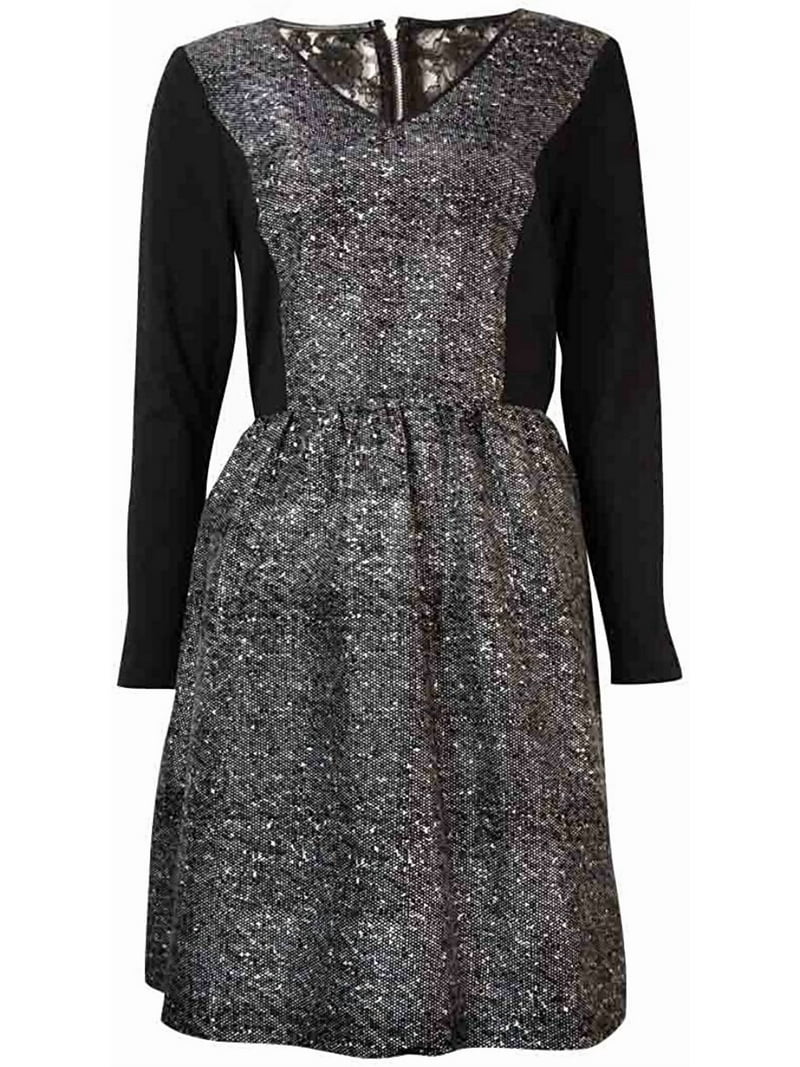 kensie women's long sleeve print dress
