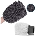 thumbnail image 4 of Microfiber Wash Mitt, Scratch-Free Finish Car Cleaning Mitts With Elastic Cuff Wrist, Dual-Use Mitts Waterproof Layers, Thick Absorbent Microfiber Mitts, Premium Chenille, 4 of 8