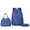 Dark Blue, variant on Three Piece Youth Schoolbag With Cute Printed Design Double Shoulder Student Backpack