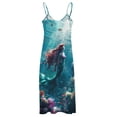 thumbnail image 5 of Mermaid Glitter Fish Scale Girls Sleeveless Dress Woman Fashion Long Dresses Women's Summer Suit Dress Summer 2025 Women, 5 of 7