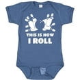 thumbnail image 3 of Inktastic How I Roll Bowling Boys or Girls Baby Bodysuit, 3 of 5