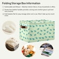 thumbnail image 5 of Small Turtle Storage Bins with Handle Fabric Organizer Basket Foldable Box 2 Pack 14.2x10.2x8.3, 5 of 8