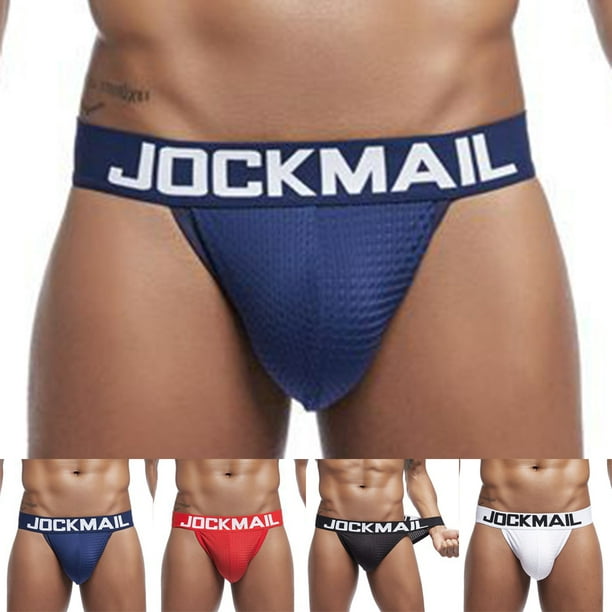 MINGYG Sexy Men Underwear Jockstrap Briefs Underpants Shorts Thongs  Breathable Lingerie 