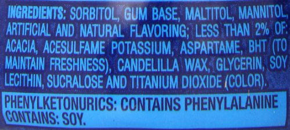 Dentyne Ice Peppermint Sugar-Free Chewing Gum, 6 Bottles of 60 Pieces (360 Total Pieces)