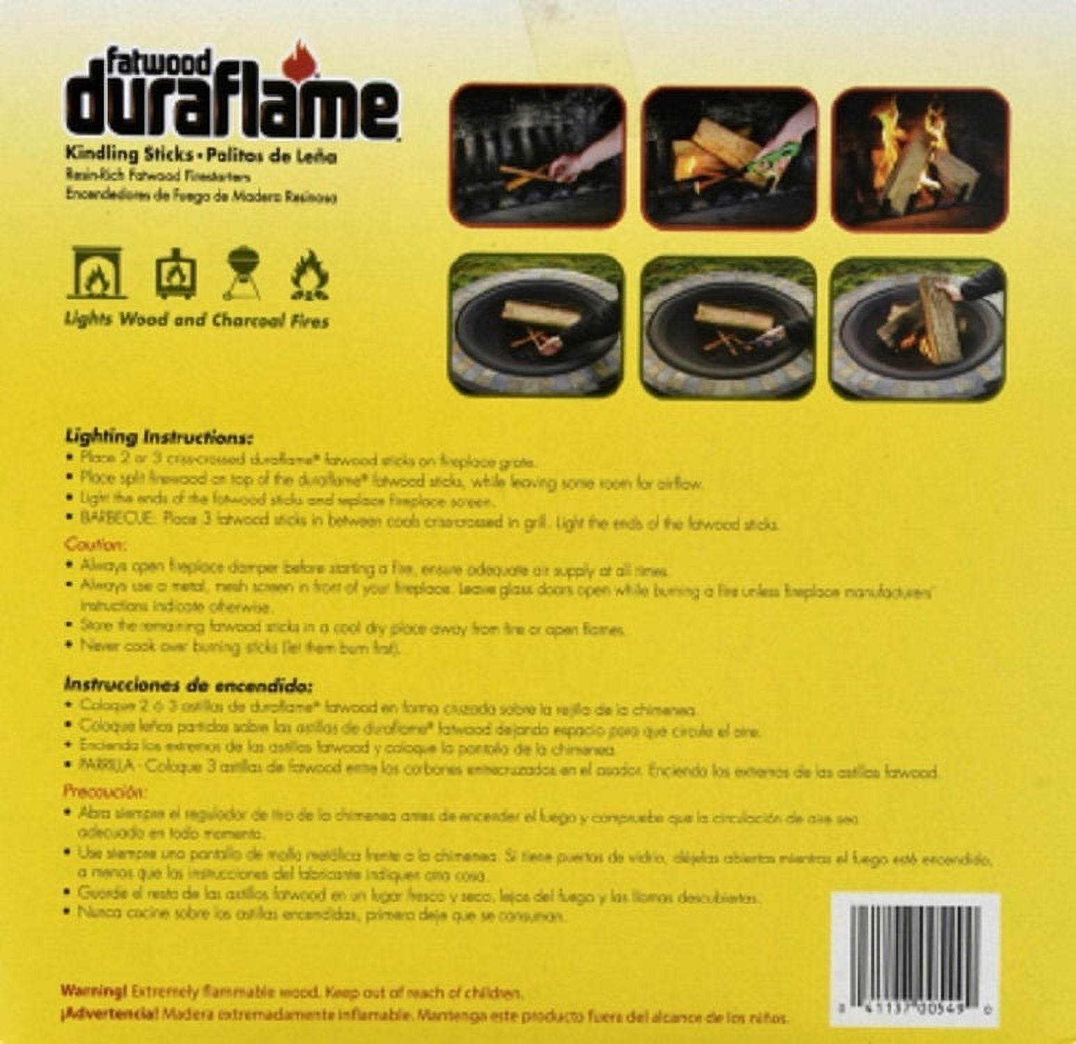 Duraflame Fatwood Fire Starter Sticks 5 LB Box (100 Count)