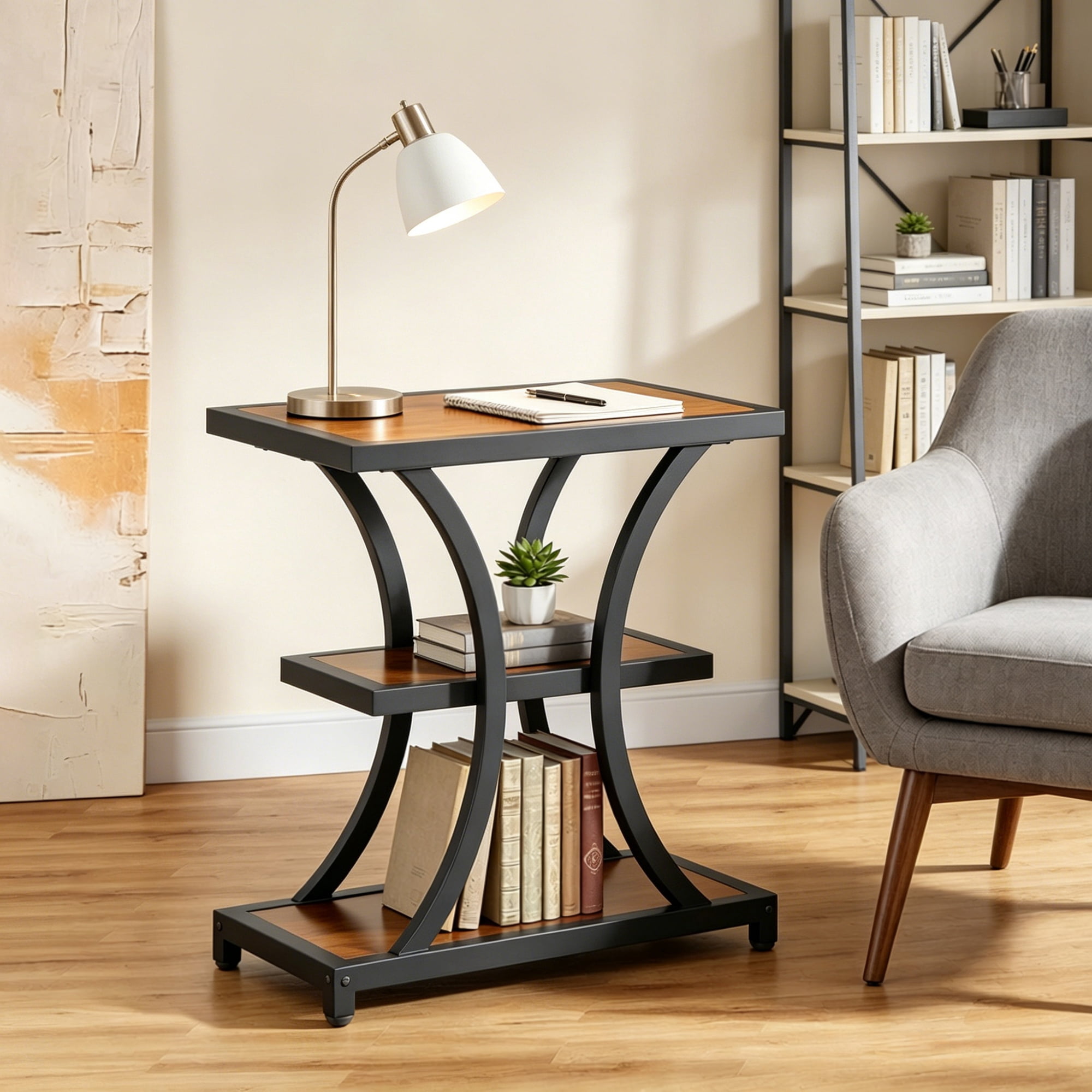 End Table, 27.17 in x 21.06 in x 5.51 in, MDF, 18.30 lb
