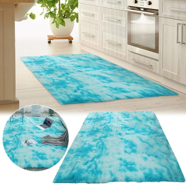 Fiudx Alfombra Supersuave de Microfibra Sintética, Base Antideslizante, Fácil de Limpiar, Decoración Acogedora para Sala de Estar, Dormitorio, Uso Interior, 4 Tamaños Disponibles, Lavable a Máquina.