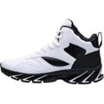 thumbnail image 2 of Zapatillas de baloncesto Joomra de cuero sintético blanco para hombre, talla 11, 2 of 7