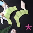 thumbnail image 3 of Finger Webbed Swim Gloves Aletas Hand Web Flippers Training Paddles (Verde M), 3 of 8