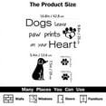thumbnail image 2 of 1 pieza de calcomanías de pared para perros, calcomanías de pared con frases para mascotas, los perros dejan huellas de patas en la pared con frases para el corazón, 2 of 7