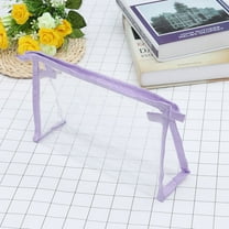 OUNONA  Clear Toiletry Bag for Women Cosmetic Bags Travel Toiletries Miss Purple