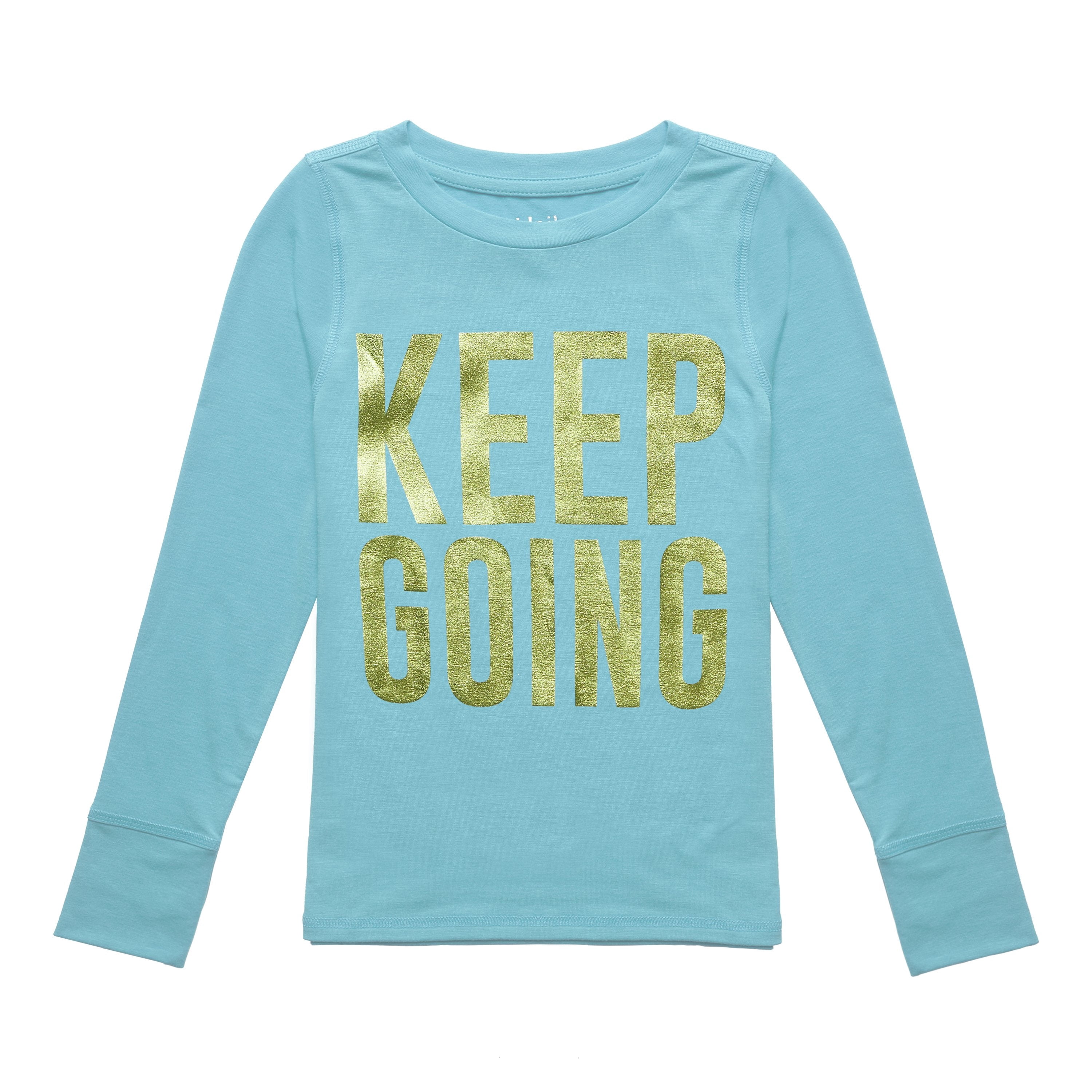 KIDPIK Girls Long Sleeve Active Graphic TShirt, Size XXS (4) XXL