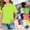 Fluorescent Green, variant on Toddler Girls Polo Shirts Back To School Short Sleeve School Uniform Summer Casual T Shirts Vacation Collared Top (Orange, 8-9 Years)