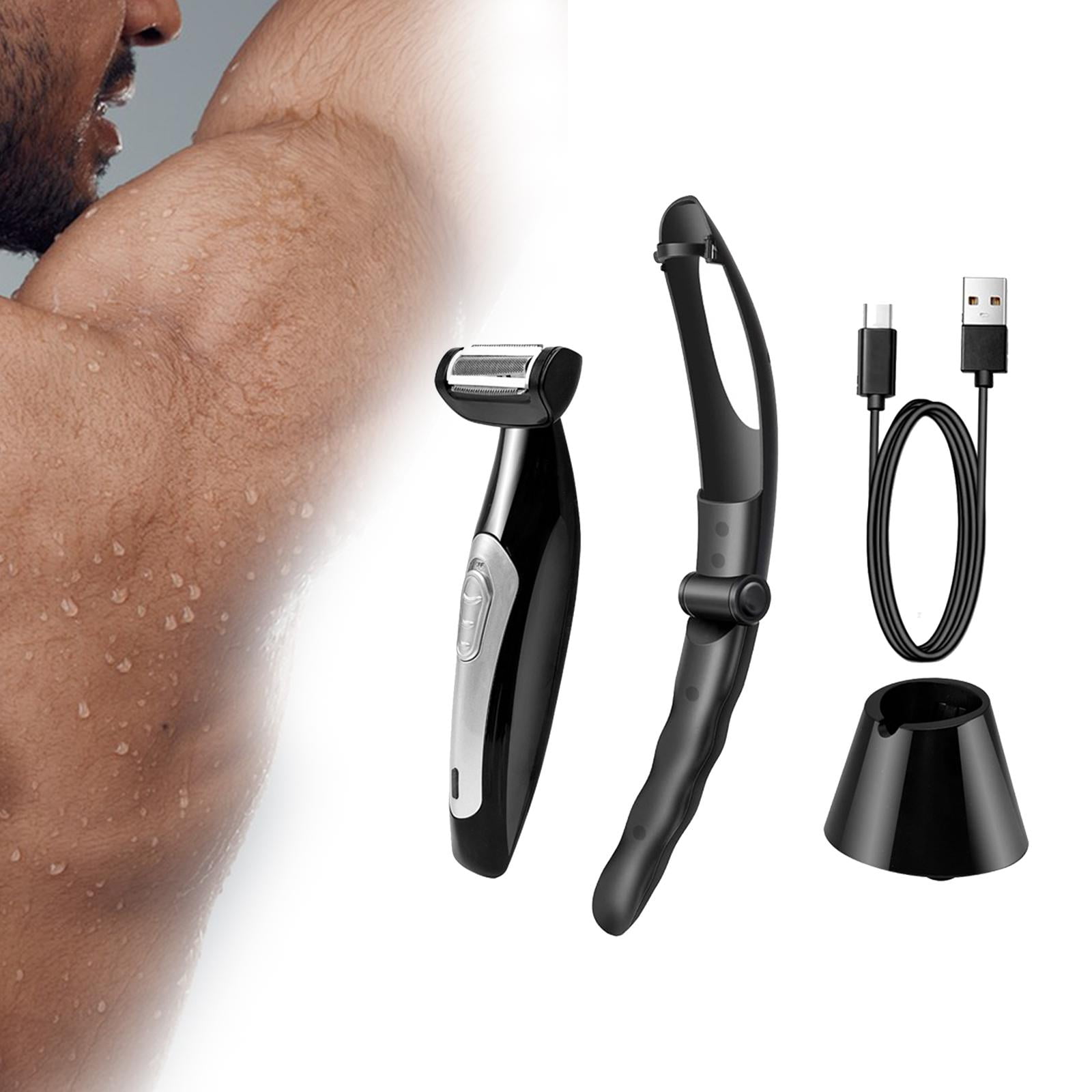 Stgfyxgs Back Hair Removal Wet and Dry Using Ergonomic Handle Remoavble Body Grooming
