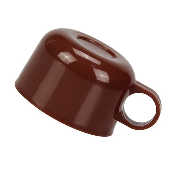 Tapa Plástica de Taza Accesorios de Cocina Plástico Caldera de Vacío marrón