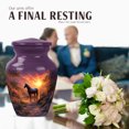 thumbnail image 4 of JAGASY Unicorn Urn for Mother, Purple Small Urns for Human Ashes Keepsake, Sunset Forest Trees & Mountain Decorative Urns for Parents, Cremation Urn for Father, (3 Inch), 4 of 7