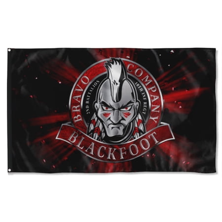 Cayyon Blackfoot 10th Inf Regt Flag 3x5Feet Military Banner with 2 Brass Grommets