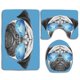 thumbnail image 1 of ABPHQTO Pug pug Retrato Espejo Gafas de sol Dibujado a mano Mascota Divertida perla Azul Negro Juego de alfombras de baño de 3 piezas Alfombra de baño Alfombra de contorno y tapa de inodoro ABPHQTO Cont-CHAPPLE-35142, 1 of 2