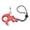 Red, variant on NFTIGB Archery Thumb Trigger Release Aid Aluminum Alloy 3 Finger Grip Caliper for Outdoor Hunting Shooting Compound Bow Accessories, Black (7.87 inches / 20 cm)