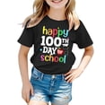thumbnail image 1 of TZEWGL T-Shirts pour Enfants Imprimé Graphique Col Rond Manches Courtes Ample pour Filles Garçons Taille 8-9T, 1 of 4
