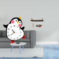 thumbnail image 2 of Reloj de pared,Reloj de pared silencioso y decorativo que no hace tictac,Reloj de pared silencioso de pingüino pequeño Reloj de madera,Porta incienso,Figura de escritorio con quemador de, 2 of 8