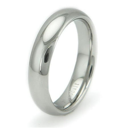 EWC R60061-100 Cobalt Chrome Classic Dome Ring - Size 10