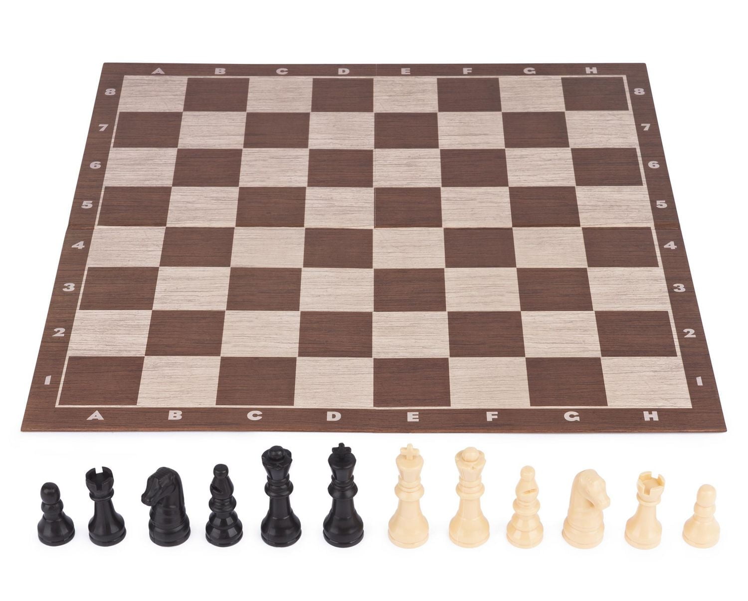 Traditions, Chess Set with Folding Chess Board and Chess Pieces 2-Player Strategy Board Game, for Adults and Kids Ages 8 and up