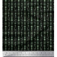 thumbnail image 1 of Soimoi Black polyester Crepe Fabric Tendril & Abstract Print Fabric by the Yard 42 Inch Wide, 1 of 5