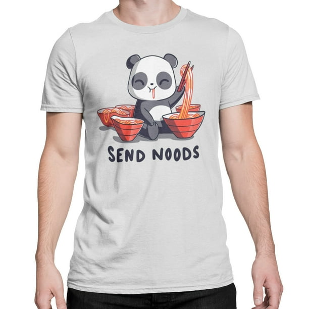 Playera Oso Panda Meme Send Noods Ramen Caballero