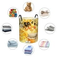thumbnail image 6 of Balery Honey Bee Round Laundry Basket with Handles Waterproof Freestanding Laundry Hamper for Clothes Toys in the Dorm and Family-Small, 6 of 8