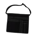 thumbnail image 1 of Bolsa para herramientas de jardinería, cinturón de trabajo con múltiples bolsillos, organizador de riñonera ajustable negro, 1 of 8