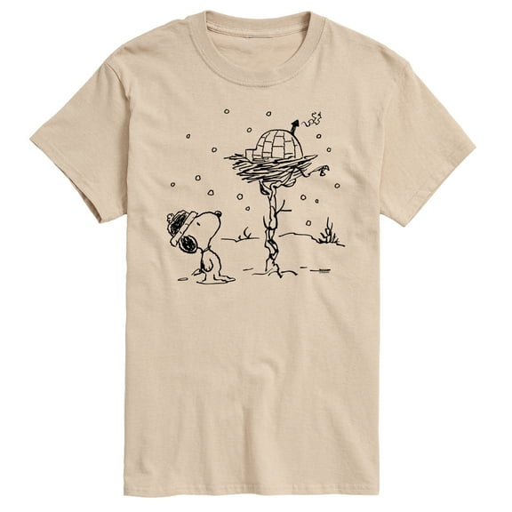 Peanuts - Snoopy Woodstock Igloo - Men's Short Sleeve Graphic T-Shirt
