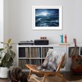 thumbnail image 4 of Art.com Original Oil Painting Showing Waves in Ocean or Sea on Canvas. Modern Impressionism, Modernism,Mari Art Print by Boyan Dimitrov, White Frame Wall Art, 40" x 32", 4 of 5
