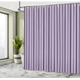 thumbnail image 4 of Ambesonne Fashion Shower Curtain, Vertical Bluish Stripes Art, 69"Wx75"L, Indigo and Soft Pink, 4 of 4